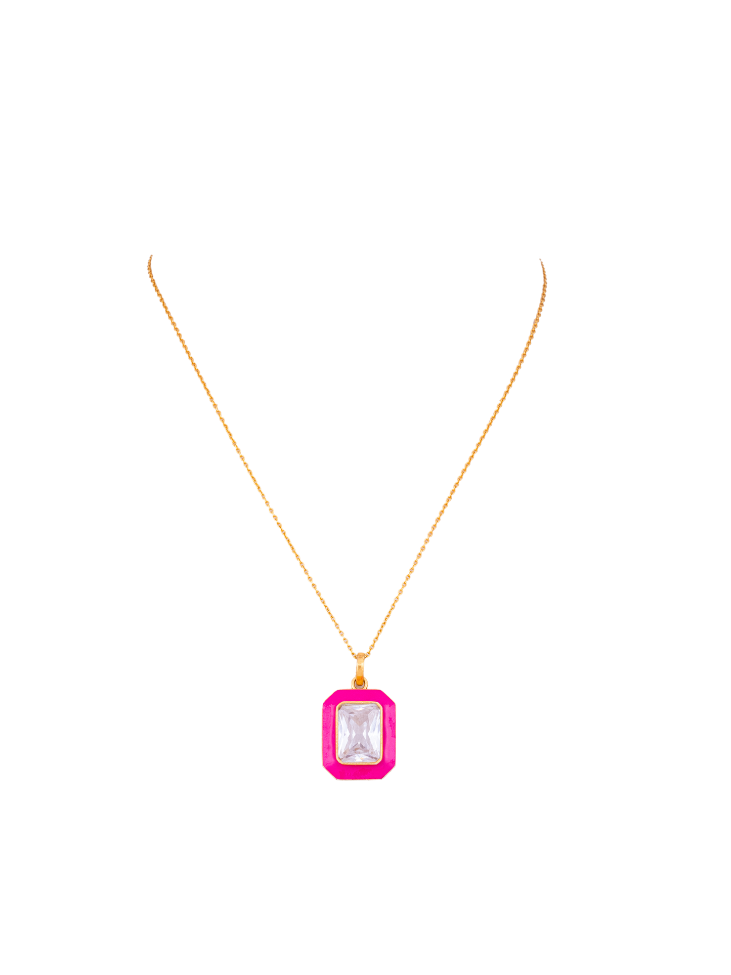 Hot Pink Tone Alma Necklace