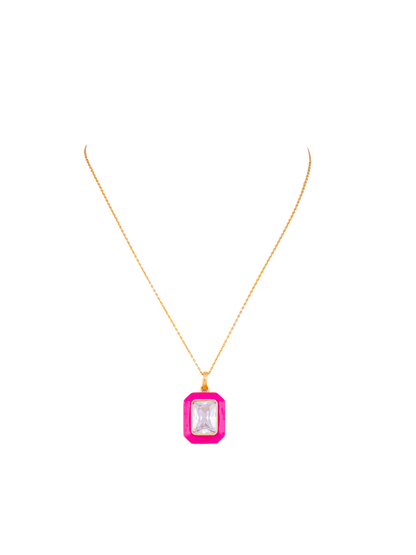 Hot Pink Tone Alma Necklace