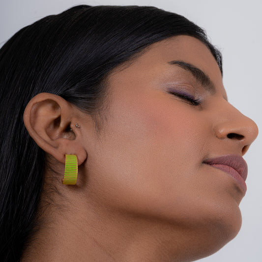 Cheri Green Enamel Ear Hoop