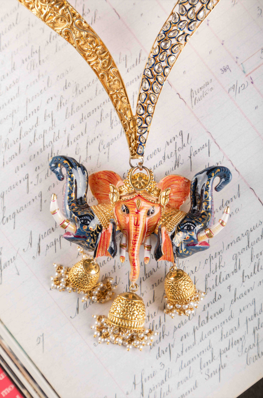 Ganesha Polki Necklace