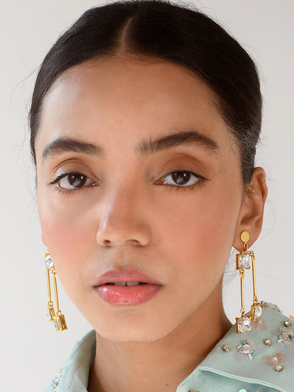 Gold Toned Balancoire Earring