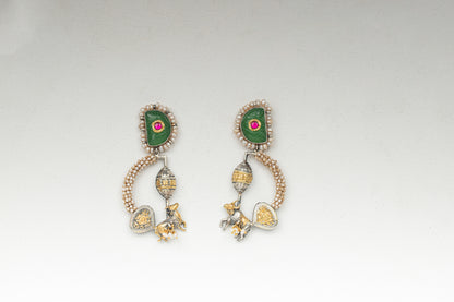 Silver Aksha Danglers