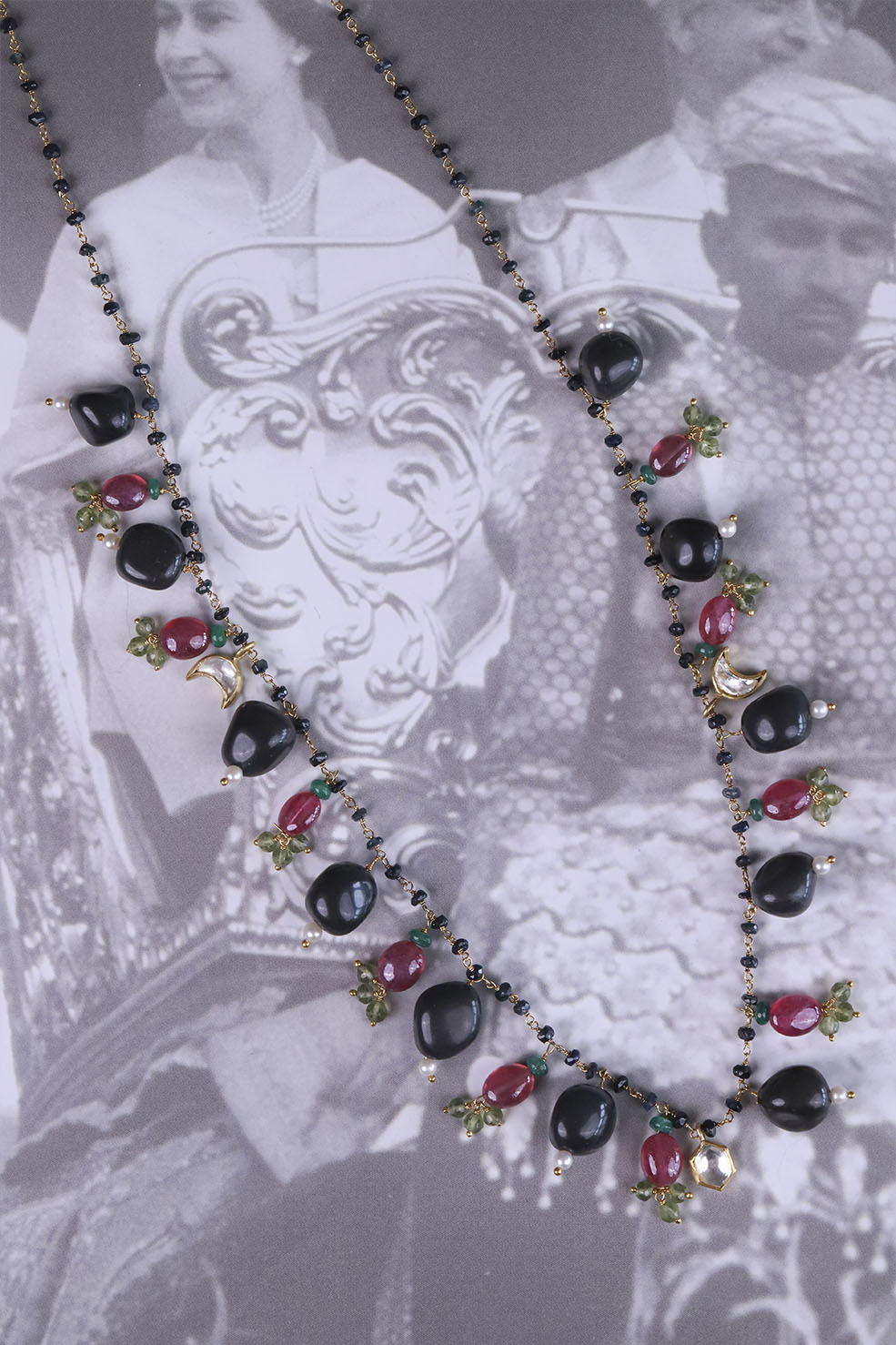 Silver Avya Gemstone Necklace