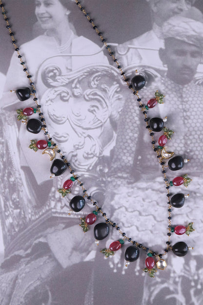 Silver Avya Gemstone Necklace