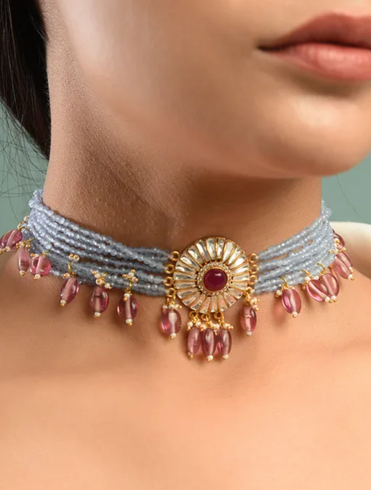 Silver Aabha Choker