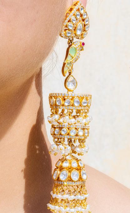 Silver Pariotico Earring