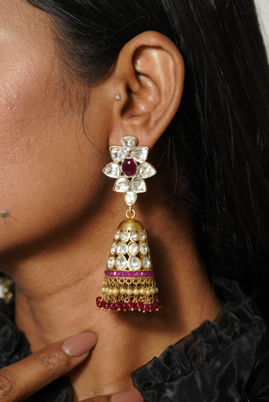 Silver Ekanta Earring