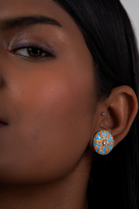 Silver Kuhu Earring